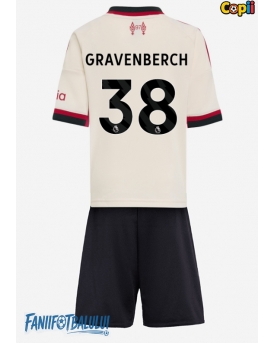 Liverpool Ryan Gravenberch #38 Echipament de Fotbal Replică 2025-26 Copii Deplasare (+ Șorturi)